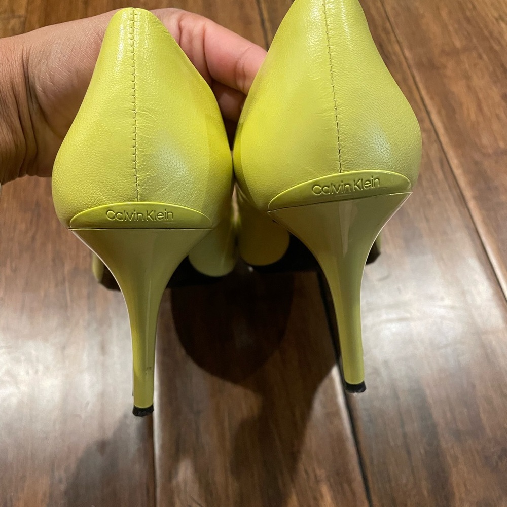Calvin Klein Neon Stilleto Heels - Picture 3 of 7